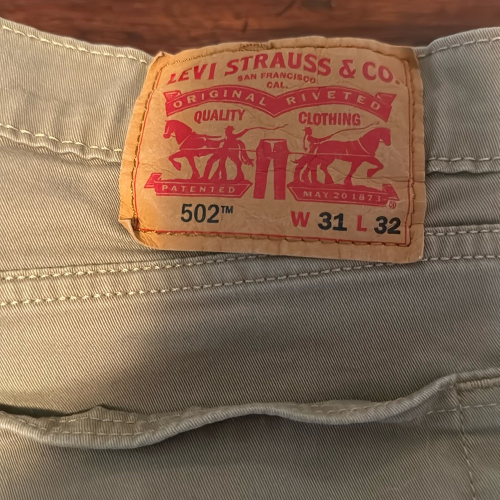 Levi Strauss tan jeans 502 31w 32l